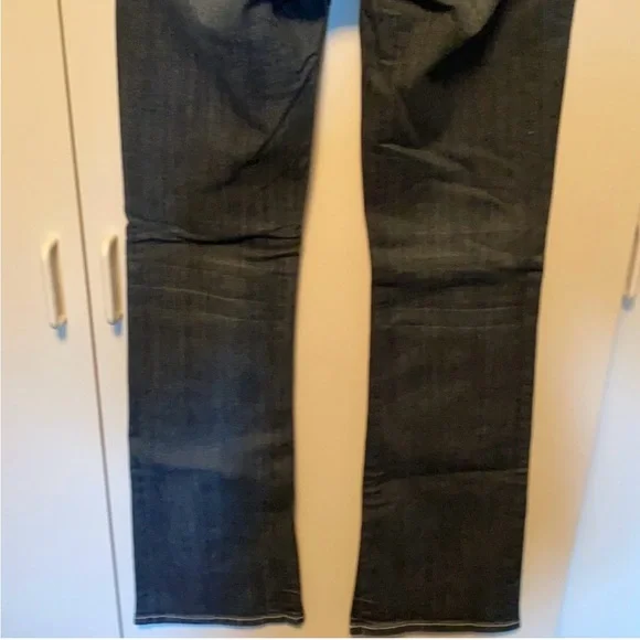 L.A. idol Blue Boot Cut Jeans with Rhinestone Accents - Picture 2 of 5